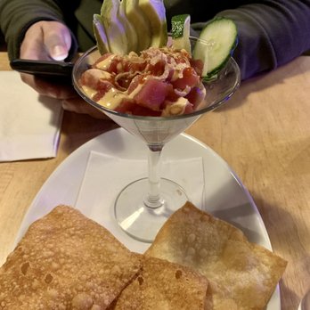 The Fritz - Ceviche with fried wontons. Pretty yummy. - Tapas Bars Near Me - Salida, Colorado The Fritz - Ceviche with fried wontons. Pretty yummy. - Tapas Bars Near Me - Salida, Colorado