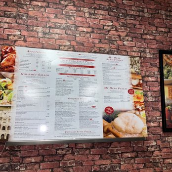 Pizza My Dear - a menu on a brick wall - Pizza Near Me - Las Vegas, Nevada Pizza My Dear - a menu on a brick wall - Pizza Near Me - Las Vegas, Nevada