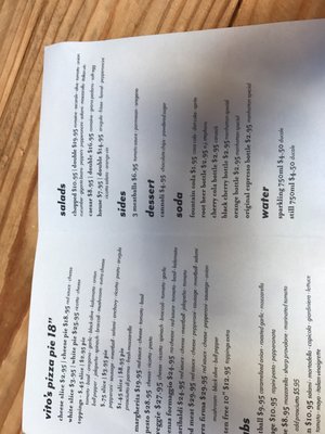Menu photo 7 Vito's Pizza Santa Monica, CA
