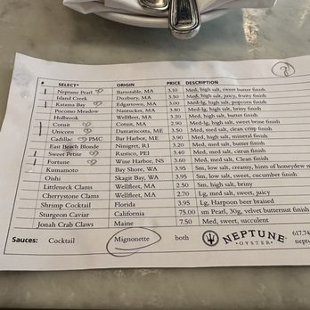 Neptune Oyster - Seafood Near Me - Boston, Massachusetts