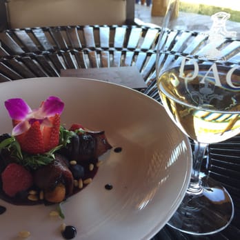 DAOU Vineyards - Bacon wrapped Dates and glass of wine - Wineries Near Me - Paso Robles, California DAOU Vineyards - Bacon wrapped Dates and glass of wine - Wineries Near Me - Paso Robles, California