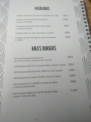 Menu photo 3 La Kika Madrid, M