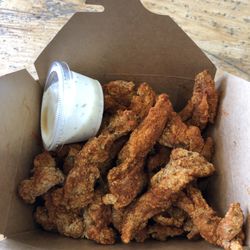 Spicy popcorn chicken