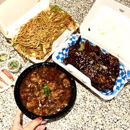 a variety of food items