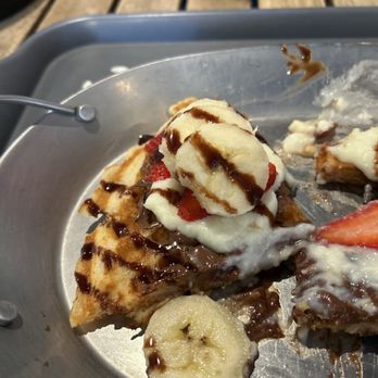 Cafe Orange - Nutella banana strawberry waffle - Desserts Near Me - Garden Grove, California