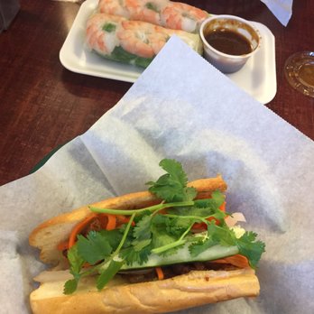 Crispy Banh Mi - Summer rolls and grilled pork Banh mi. - Vietnamese Near Me - Charlotte, North Carolina Crispy Banh Mi - Summer rolls and grilled pork Banh mi. - Vietnamese Near Me - Charlotte, North Carolina
