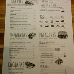 Latin Roots Street Food - The menu