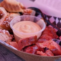 Camp Colvos Brewing - Sausage & Pretzel Bites $10