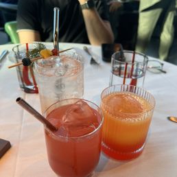 Top: Pomodoro Refresher Bottom left: La Pernaccia Bottom right: Garibaldi-Ish Top: Pomodoro Refresher Bottom left: La Pernaccia Bottom right: Garibaldi-Ish