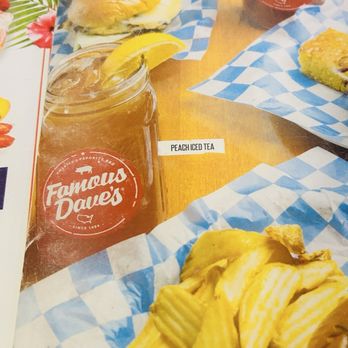 Famous Dave's - Menu - Barbeque Near Me - Hayward, California