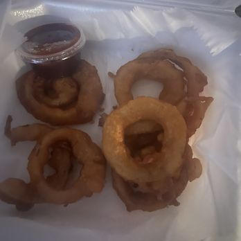 Joe's Grille - onion rings and ketchup - American Near Me - Indianapolis, Indiana Joe's Grille - onion rings and ketchup - American Near Me - Indianapolis, Indiana