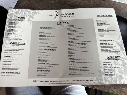 Menu photo 2 American Tapas Bar Fort Lauderdale, FL