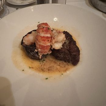 The Capital Grille - Seared Tenderloin with Butter Poached Lobster Tails - Steakhouses Near Me - Austin, Texas