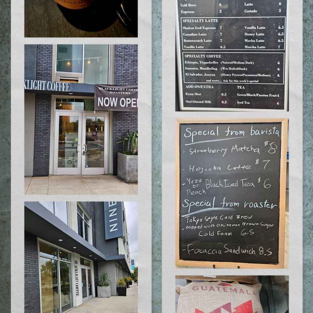 Blacklight Coffee Roastery - Menu and Real bag of imported coffee beans - Coffee Roasteries Near Me - Santa Ana, California