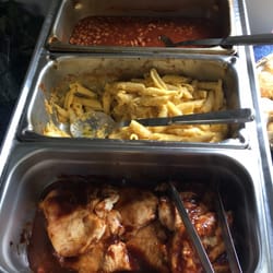 Loving Spoonfulls Catering - BBQ themed lunch: BBQ chicken, mac n cheese, baked beans