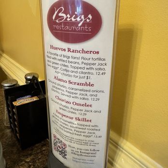 Brigs Great Beginnings - Specials - September 2026 - Breakfast & Brunch Near Me - Raleigh, North Carolina