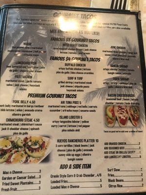 Menu photo 6 Surf Shack Tampa, FL