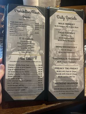 Menu photo 1 Amendment XXI Richland, WA
