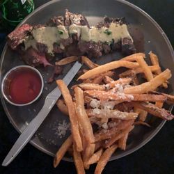 Mooncussers Tavern - Steak frites and truffle fries.