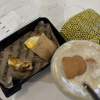 Better Buzz Coffee Placentia - Banana pudding Best Drink Ever Home Kit- Beans Chili Crunch Breakfast Wrap - Coffee & Tea Near Me - Placentia, California Better Buzz Coffee Placentia - Banana pudding Best Drink Ever Home Kit- Beans Chili Crunch Breakfast Wrap - Coffee & Tea Near Me - Placentia, California