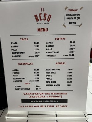 Menu photo 7 El Beso Taqueria El Paso, TX Menu photo 7 El Beso Taqueria El Paso, TX