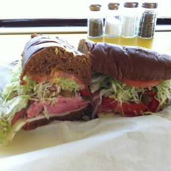 Dino's Subs - Roast beef and cheese on wheat with the works and Dino's sauce. So freaking good! - Sandwiches Near Me - Arlington, Texas