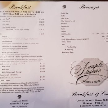 Simple Simon's Bakery & Bistro - Bakeries Near Me - Riverside, California Simple Simon's Bakery & Bistro - Bakeries Near Me - Riverside, California