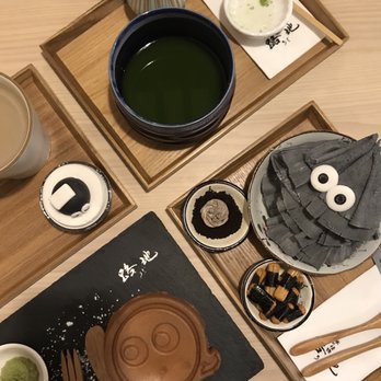 Roji Monster Ice Cream - Monster waffle, Black sesame shaved ice - Ice Cream & Frozen Yogurt Near Me - Markham, Ontario