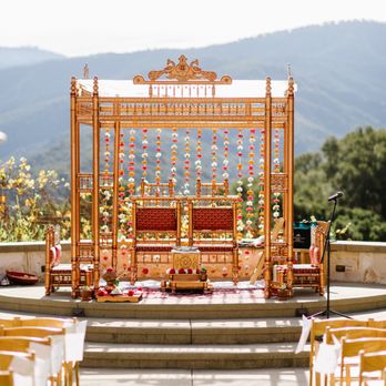 Floral Creations By Nasreen - Full mandap + floral setup by Nasreen. Photo by Chelsea Dier Photography. - Wedding Planning Near Me Floral Creations By Nasreen - Full mandap + floral setup by Nasreen. Photo by Chelsea Dier Photography. - Wedding Planning Near Me