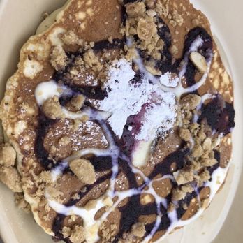 Snooze, an A.M. Eatery - This is the pancake in Nashville, big and beautiful, and has all the ingredients, including the streusel. NOT IN BUFORD ! - Breakfast & Brunch Near Me - Buford, Georgia Snooze, an A.M. Eatery - This is the pancake in Nashville, big and beautiful, and has all the ingredients, including the streusel. NOT IN BUFORD ! - Breakfast & Brunch Near Me - Buford, Georgia