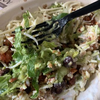 Chipotle Mexican Grill - Veggie Bowl, with hair. - Mexican Near Me - Springfield, Oregon
