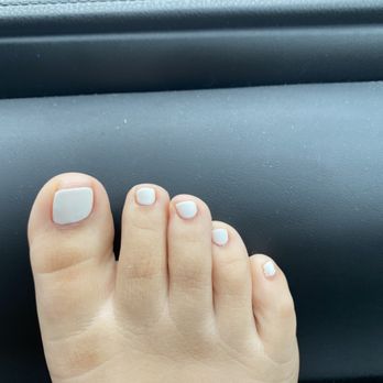 Rainbow Nails - white gel pediure - Nail Salons Near Me - Santa Barbara, California Rainbow Nails - white gel pediure - Nail Salons Near Me - Santa Barbara, California