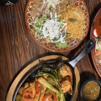 Origen Mexican Cuisine - Chicken and Shrimp Fajitas - New Mexican Cuisine Near Me - San Dimas, California Origen Mexican Cuisine - Chicken and Shrimp Fajitas - New Mexican Cuisine Near Me - San Dimas, California