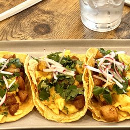 Pork Belly Breakfast Tacos