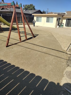Backyard remodeled 2023 - The client wanted to remodel his backyard. He wanted artificial grass by the play ground and pavestone for the rest of the house. Backyard remodeled 2023 - The client wanted to remodel his backyard. He wanted artificial grass by the play ground and pavestone for the rest of the house.
