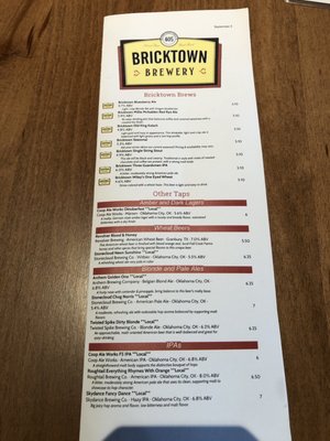 Menu photo 6 Bricktown Brewery Oklahoma City, OK