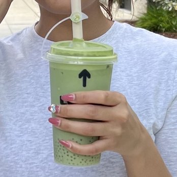 Tea King - Matcha latte with sago - Bubble Tea Near Me - Seattle, Washington