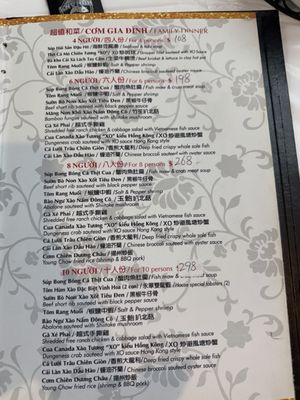 Menu photo 4 Vinh Hoa Houston, TX