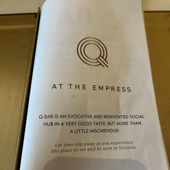 Q at The Empress - Seafood Near Me - Victoria, British Columbia