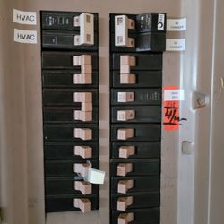 Pearce Heating & A/C - White labels show wiring installed by Pearce. They also afixed the white labels, demonstrating their attention to detail.