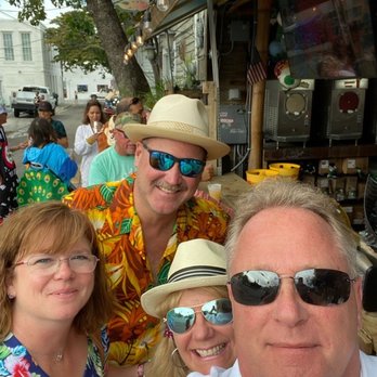 Tiki Boat Adventures - The four of us on our way to the fun day with Captain Morgan on the Tiki Boat - Boat Tours Near Me - Key West, Florida Tiki Boat Adventures - The four of us on our way to the fun day with Captain Morgan on the Tiki Boat - Boat Tours Near Me - Key West, Florida