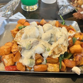 Kamp - Crab and Sweet Potato Hash - Bars Near Me - Houston, Texas Kamp - Crab and Sweet Potato Hash - Bars Near Me - Houston, Texas