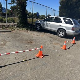 Blocked due to the tree. Blocked due to the tree.