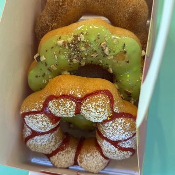 Mochinut - Pistachio donut. Churro donut. Other donut. - Donuts Near Me - Las Vegas, Nevada