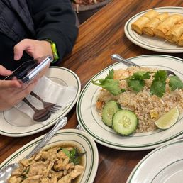 Mint Chicken + Shrimp Fried Rice + Vegetable Eggrolls Mint Chicken + Shrimp Fried Rice + Vegetable Eggrolls