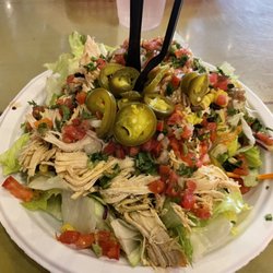 Taco Mama - Auburn - Salad bowl with chicken custom toppings of choice.