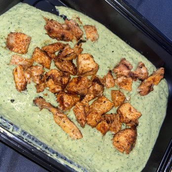 Pita Jungle - Cilantro-Jalapeño Hummus with Grilled Chicken - Mediterranean Near Me - Mesa, Arizona Pita Jungle - Cilantro-Jalapeño Hummus with Grilled Chicken - Mediterranean Near Me - Mesa, Arizona