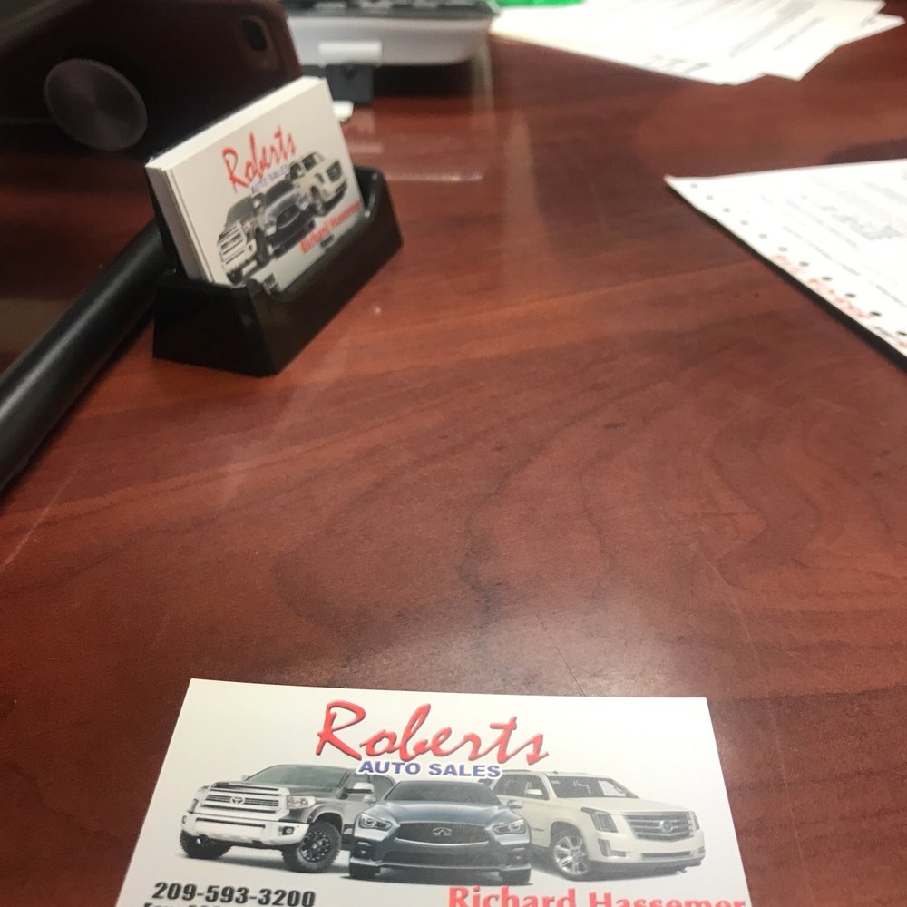 Roberts Auto Sales - Richards business card - Car Dealers Near Me - Modesto, California Roberts Auto Sales - Richards business card - Car Dealers Near Me - Modesto, California
