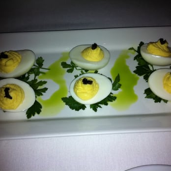 Ocean Prime - White truffle devils eggs - Seafood Near Me - Denver, Colorado Ocean Prime - White truffle devils eggs - Seafood Near Me - Denver, Colorado