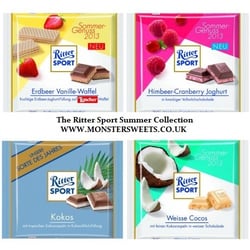monster sweets - The Ritter Sport Summer Collection.